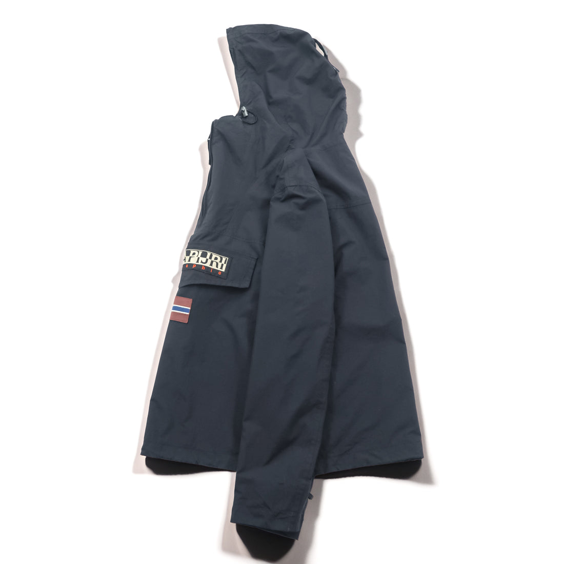 NAPAPIJRI Half-Zip Anorak Hoodie L N0Y9SY Taped Seam Mesh Liner