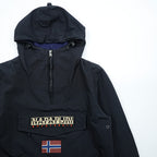 NAPAPIJRI Half-Zip Anorak Hoodie L N0Y9SY Taped Seam Mesh Liner