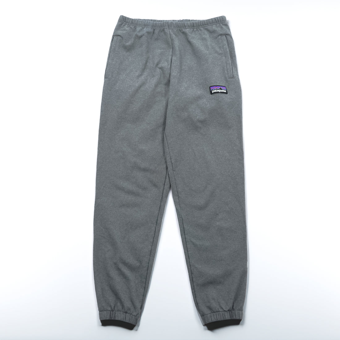Patagonia P-6 ビッグラベル アップライザル スウェットパンツ M グレー 裏起毛 ジョガーパンツ 26052