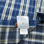 PENDLETON フランネルシャツ XL ブルー チェック Thomas Kay Collection エルボーパッチ 胸ポケット