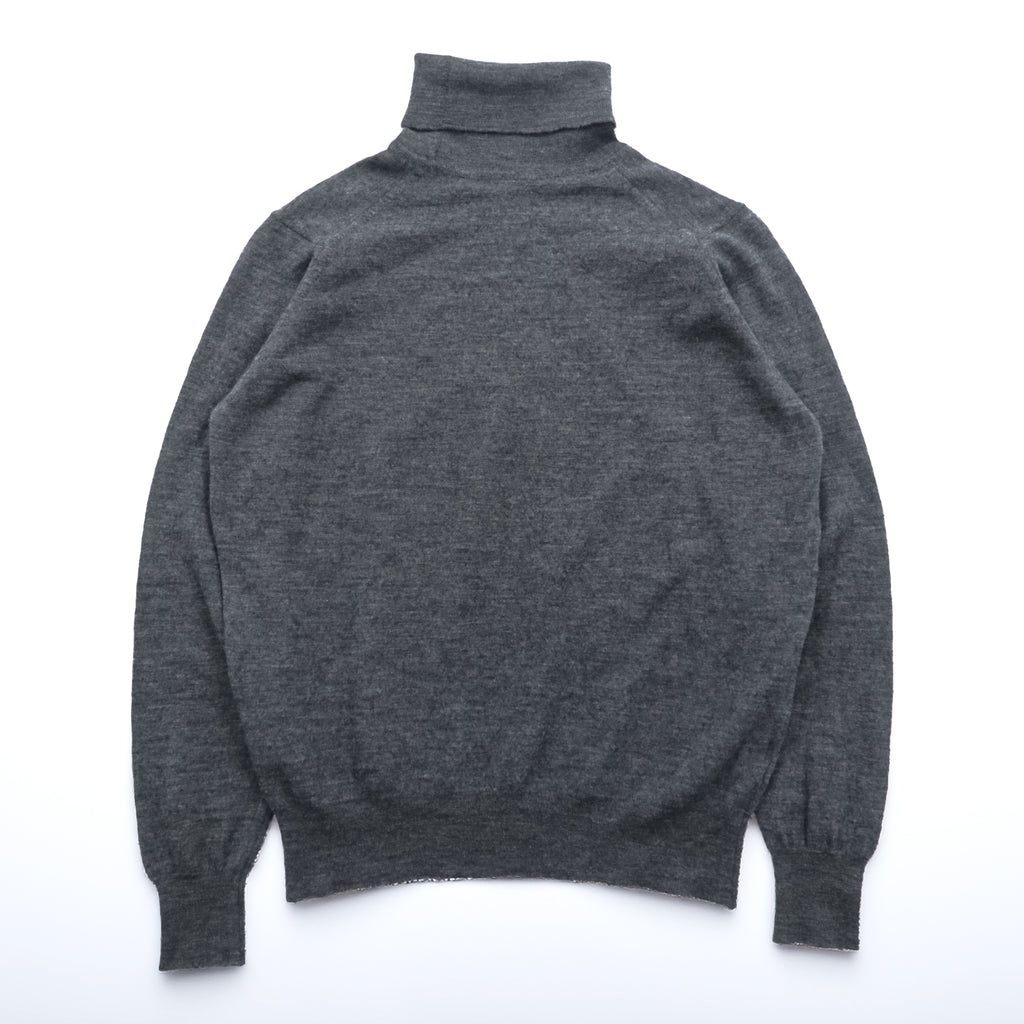 JOHN SMEDLEY English Made EXTRAFINE MERINO WOOL Turtleneck Sweater S