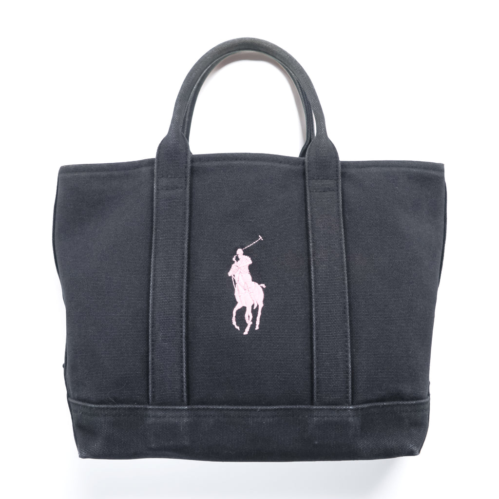 Ralph Lauren キャンバス トートバッグ ビッグポニー 刺繍 コットン