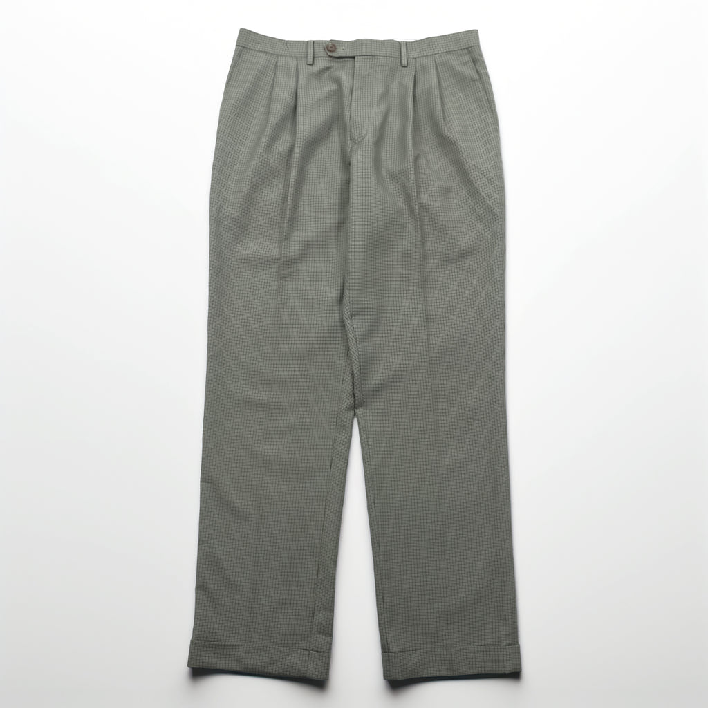 Ralph Lauren 90s Washable 2Tuck Gun Club Check Slacks L