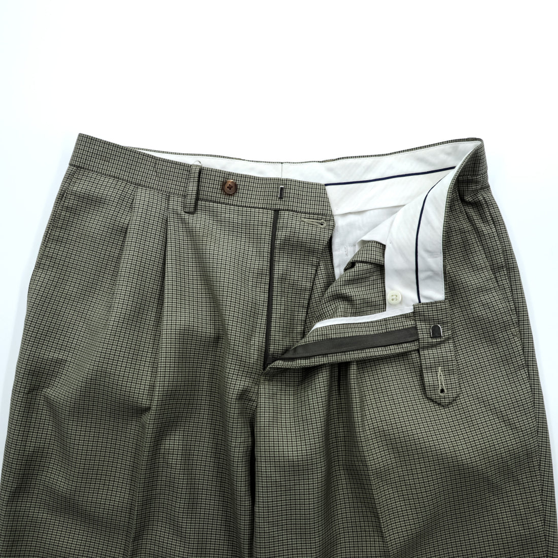 Ralph Lauren 90s Washable 2Tuck Gun Club Check Slacks L