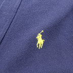 Polo Ralph Lauren 鹿の子 ニット Vネック カーディガン XL ネイビー スモールポニー ロゴ 刺繍