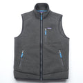 Patagonia レトロ パイル フリースベスト M グレー ボアフリース スタンドカラー 胸ポケット 22820