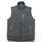Patagonia レトロ パイル フリースベスト M グレー ボアフリース スタンドカラー 胸ポケット 22820