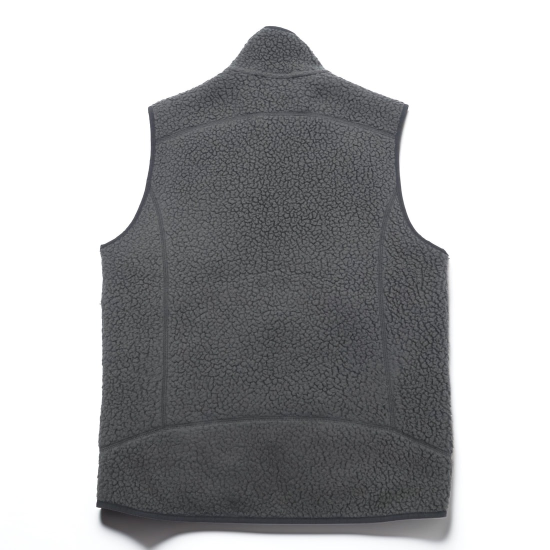 Patagonia レトロ パイル フリースベスト M グレー ボアフリース スタンドカラー 胸ポケット 22820