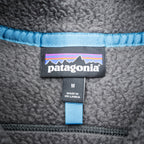 Patagonia レトロ パイル フリースベスト M グレー ボアフリース スタンドカラー 胸ポケット 22820