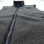 Patagonia レトロ パイル フリースベスト M グレー ボアフリース スタンドカラー 胸ポケット 22820