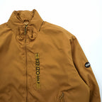 KENZO GOLF 90年代 ウィンドブレーカー スイングトップ 中綿 ブルゾン XL ベージュ 防水 フード収納