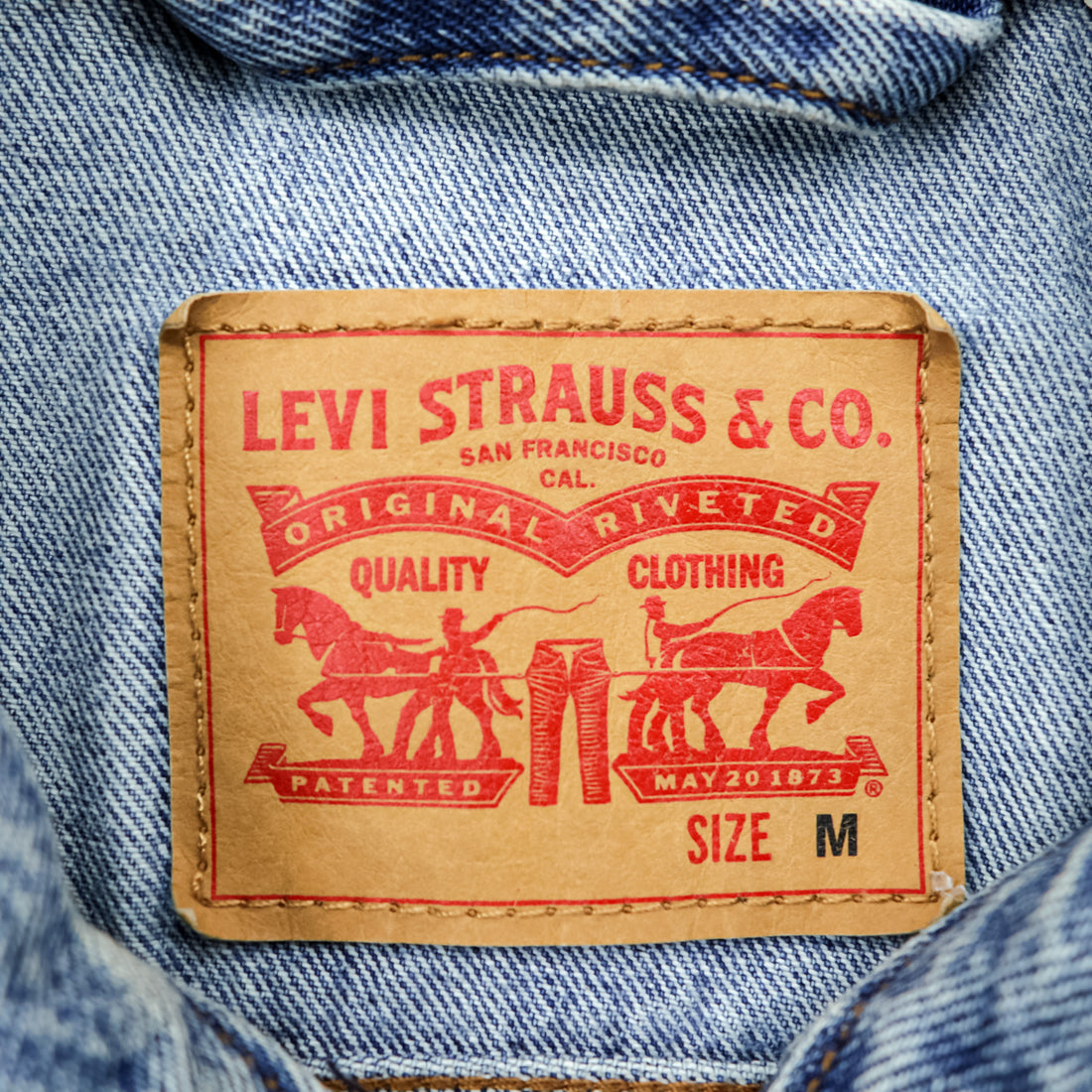Levi Strauss Stock Trucker Jacket, Size M, A2662