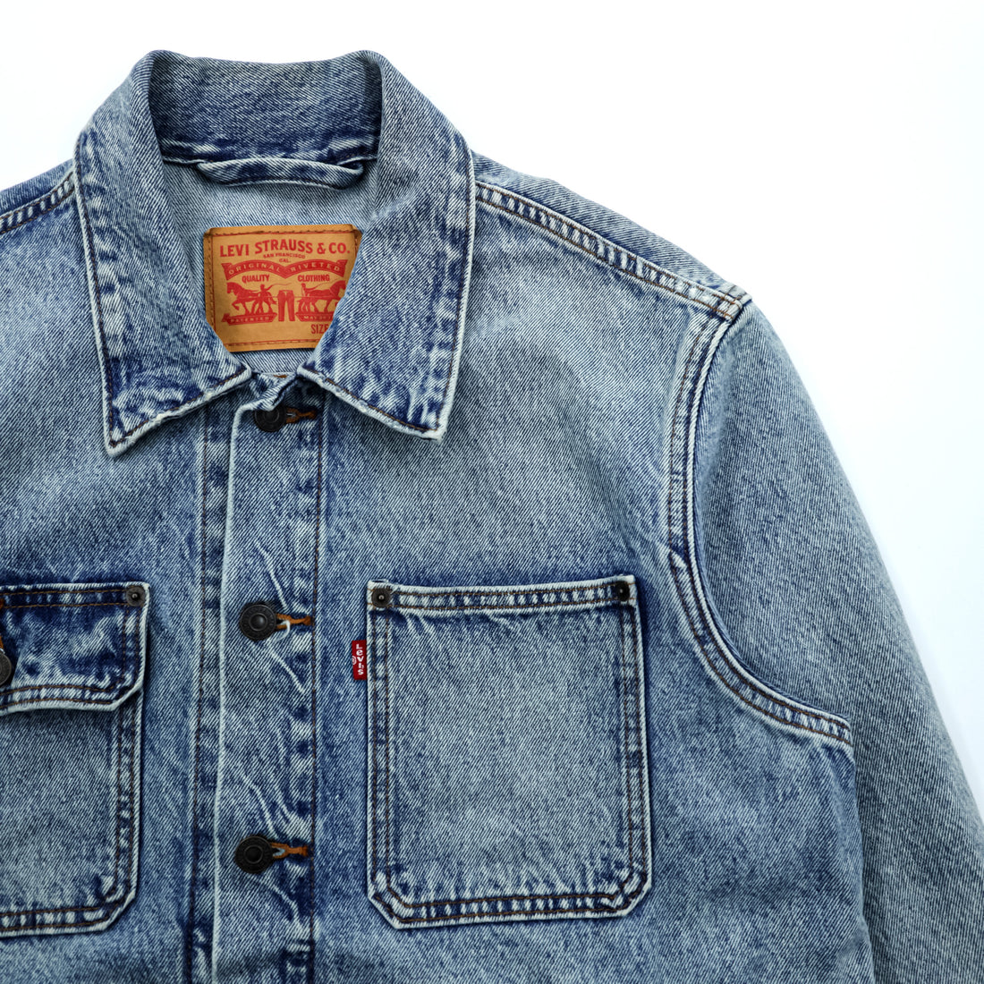 Levi Strauss Stock Trucker Jacket, Size M, A2662