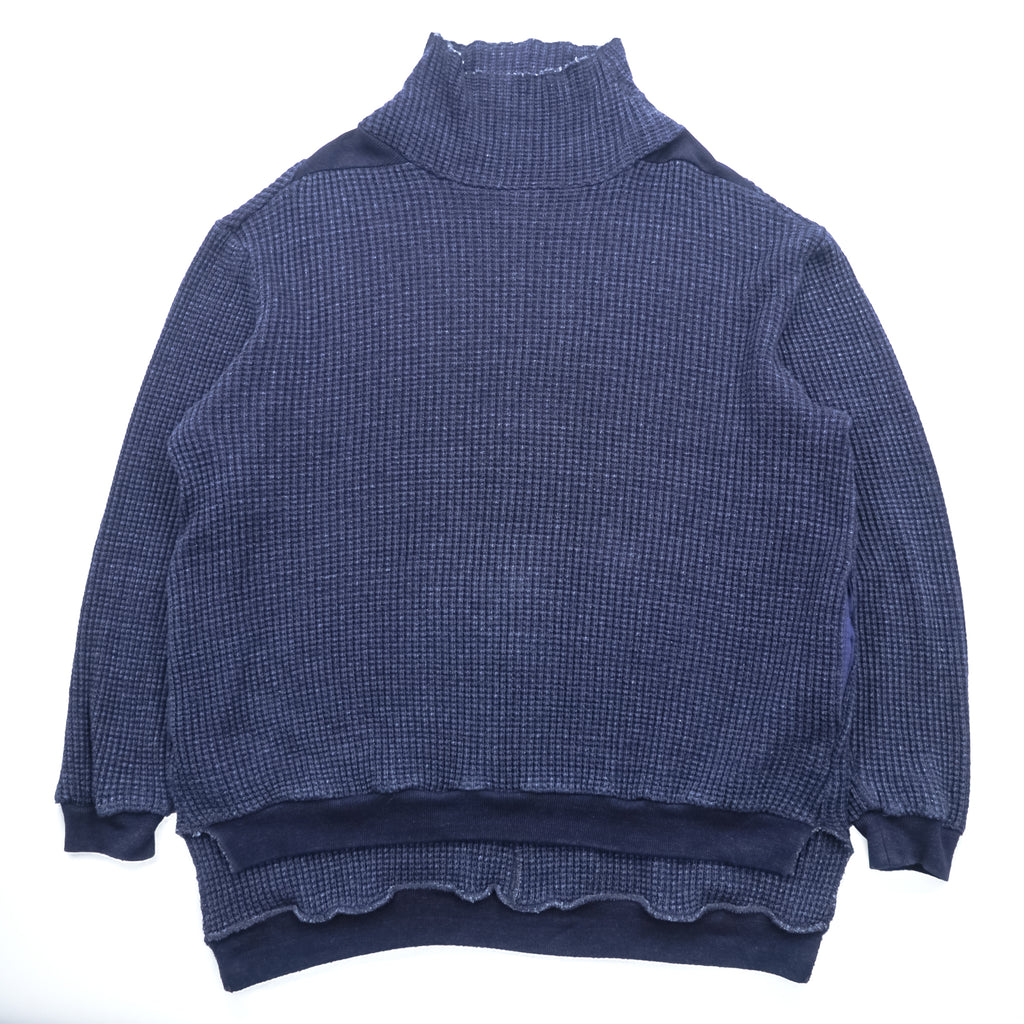 LEH Japan-Made Knit Sweater, Thermal, High Neck, Size M, BEATNIK TURTLE SWEATER LEH 597
