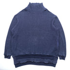 LEH Japan-Made Knit Sweater, Thermal, High Neck, Size M, BEATNIK TURTLE SWEATER LEH 597