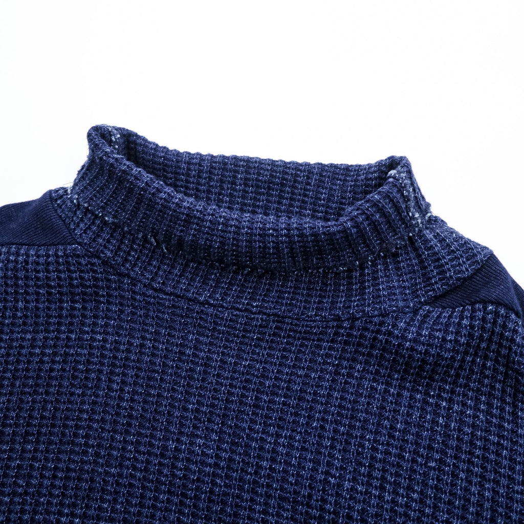 LEH Japan-Made Knit Sweater, Thermal, High Neck, Size M, BEATNIK TURTLE SWEATER LEH 597