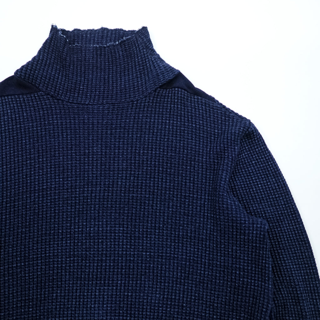 LEH Japan-Made Knit Sweater, Thermal, High Neck, Size M, BEATNIK TURTLE SWEATER LEH 597