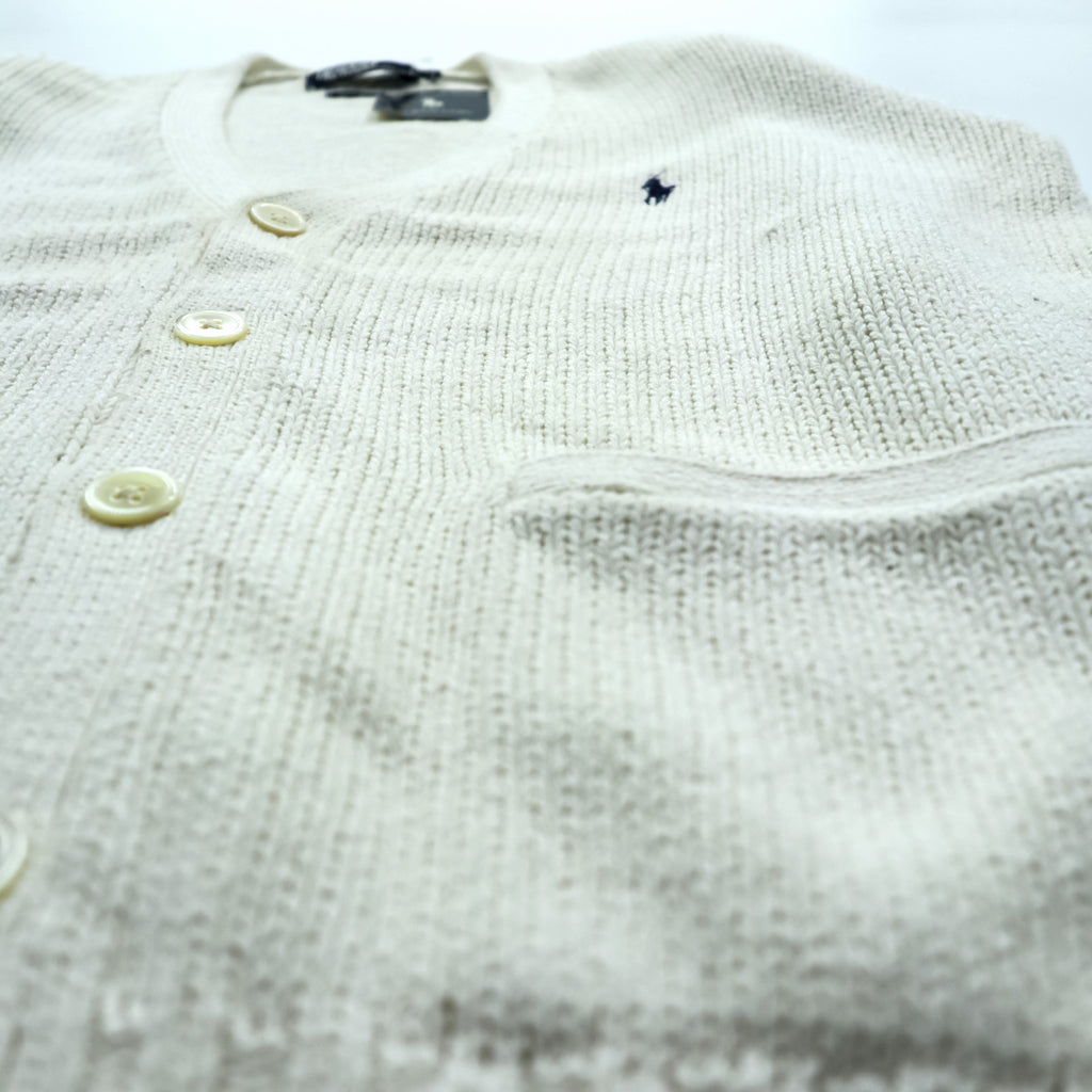 Polo Ralph Lauren 90s Knit Cardigan Size Small White Unused