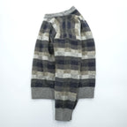 BURBERRY Made in Japan 90s Vintage Retro All-over Pattern Knit Sweater L Check Old