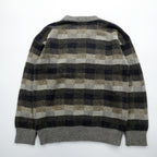 BURBERRY Made in Japan 90s Vintage Retro All-over Pattern Knit Sweater L Check Old