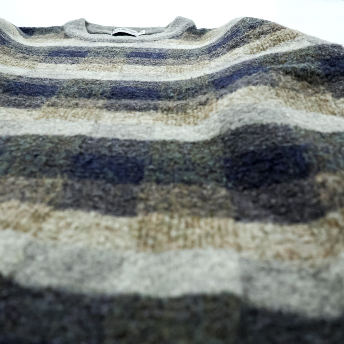 BURBERRY Made in Japan 90s Vintage Retro All-over Pattern Knit Sweater L Check Old