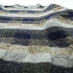 BURBERRY Made in Japan 90s Vintage Retro All-over Pattern Knit Sweater L Check Old