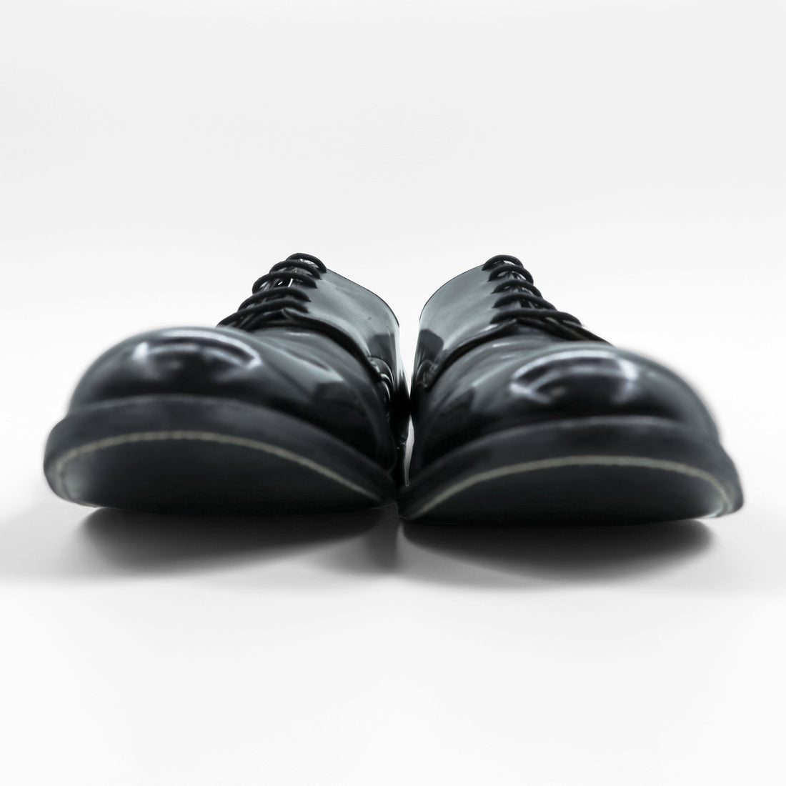 US NAVY 80s Made in USA Vintage Service Shoes 30cm Black CRADDOCK-TERRY US Navy