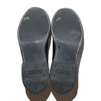 US NAVY 80s Made in USA Vintage Service Shoes 30cm Black CRADDOCK-TERRY US Navy