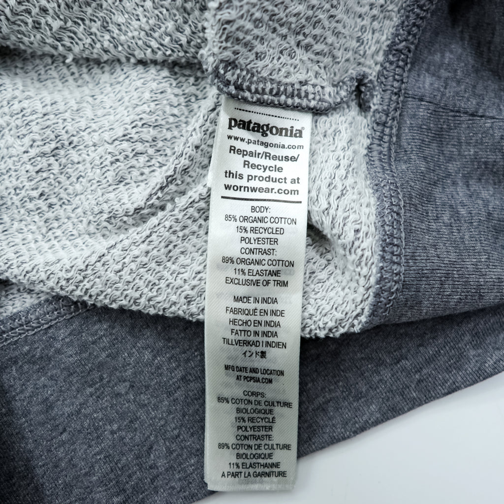 Patagonia オーガニックコットン クルーネック スウェット トレーナー M グレー 胸ポケット 26375