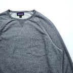 Patagonia オーガニックコットン クルーネック スウェット トレーナー M グレー 胸ポケット 26375