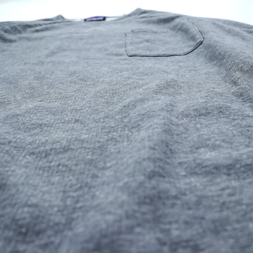 Patagonia オーガニックコットン クルーネック スウェット トレーナー M グレー 胸ポケット 26375