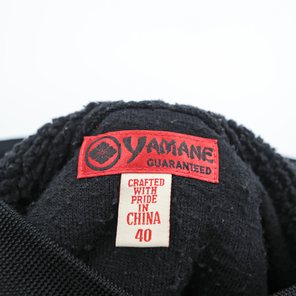 EVISU (YAMANE GUARANTEED) Boa Fleece Hoodie L Black Pullover Front Kangaroo Pocket