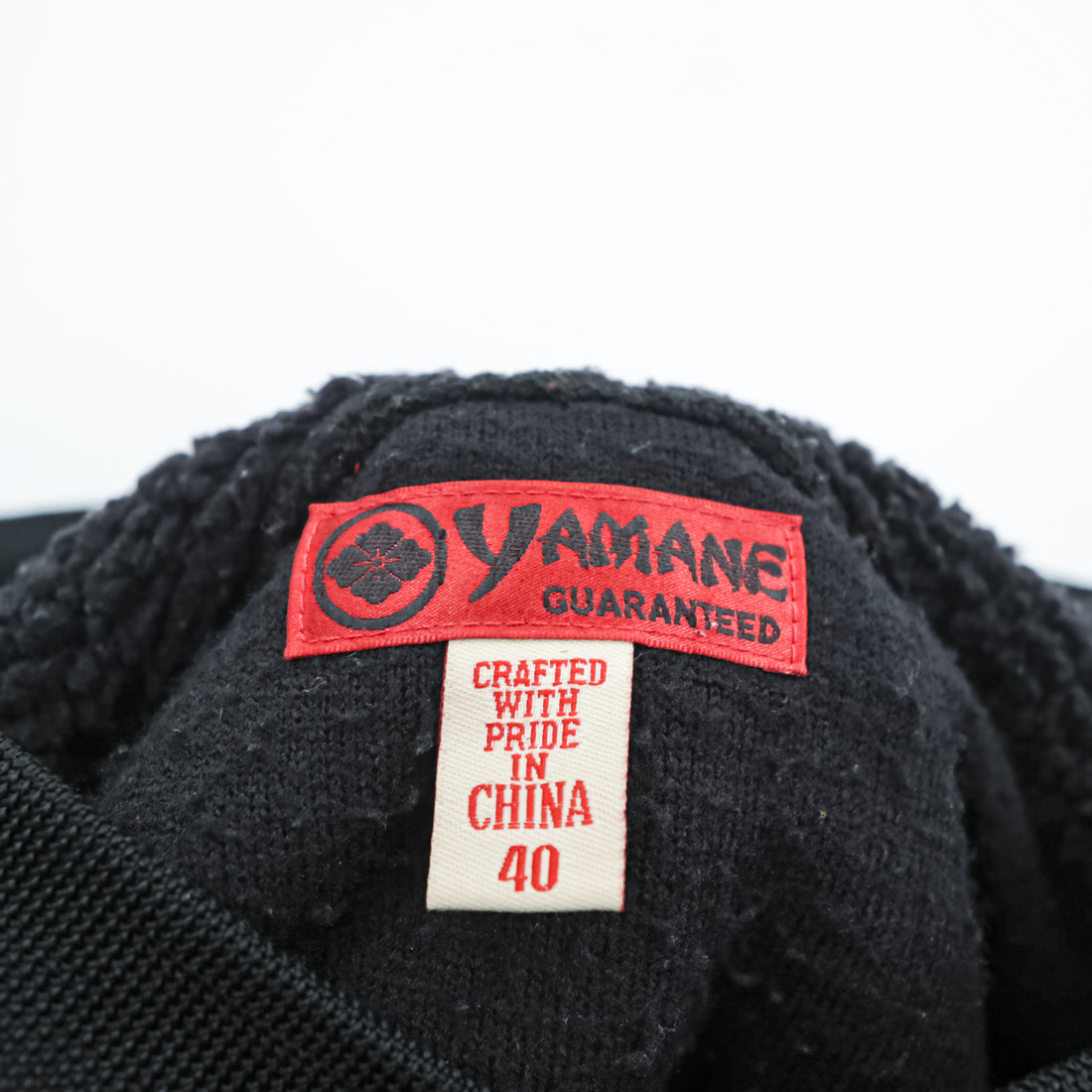 EVISU (YAMANE GUARANTEED) Boa Fleece Hoodie L Black Pullover Front Kangaroo Pocket