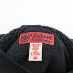 EVISU (YAMANE GUARANTEED) Boa Fleece Hoodie L Black Pullover Front Kangaroo Pocket