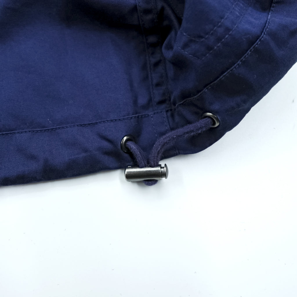 Polo Ralph Lauren 90s Mountain Parka M Drawstring Double Zip Small Pony Embroidery Elbow Patches