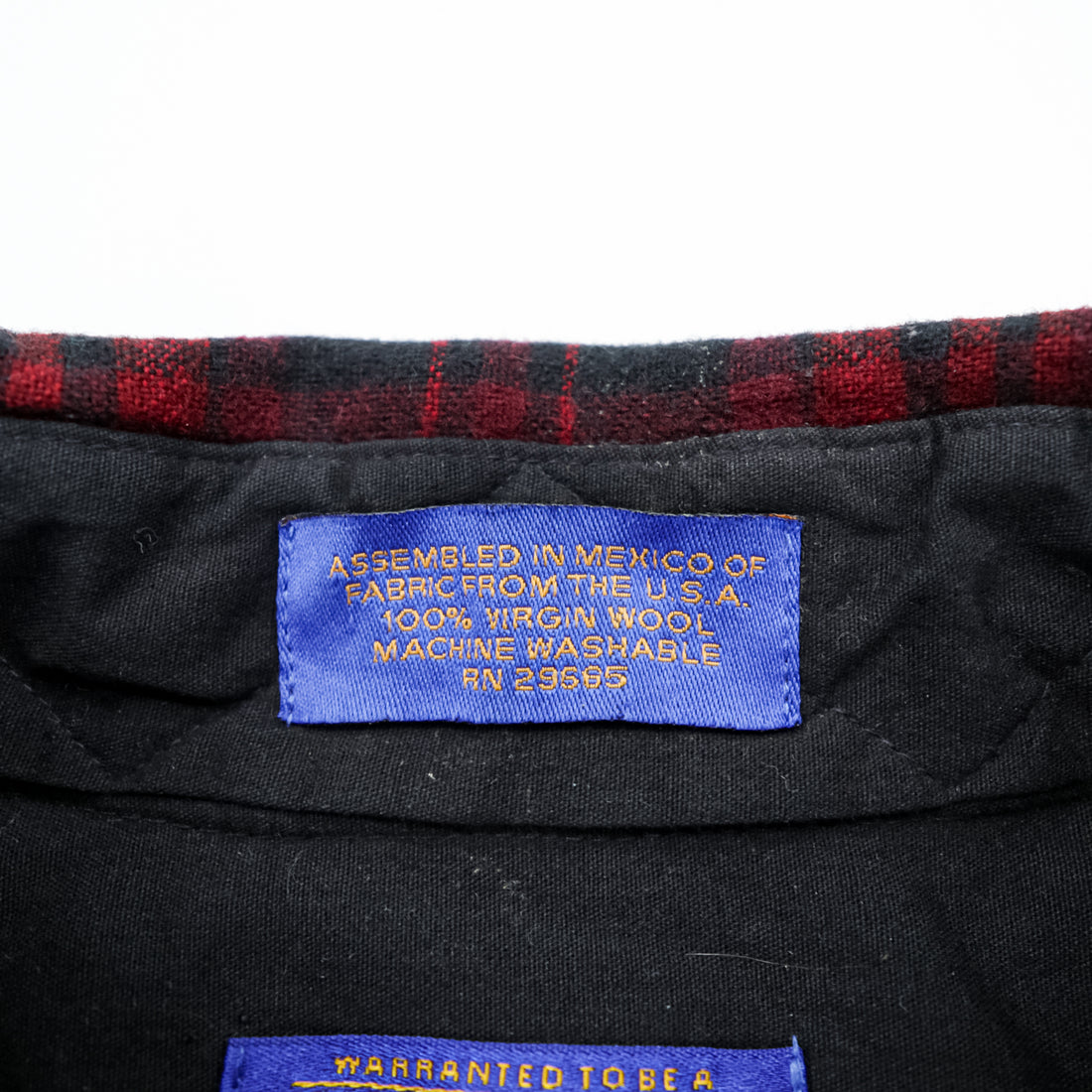 Pendleton Wool Shirt XL Red Black Ombre Shadow Check Buffalo Plaid Button Down