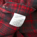 Pendleton Wool Shirt XL Red Black Ombre Shadow Check Buffalo Plaid Button Down