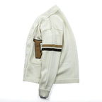 VAN -JAC- 70s Made in Japan Lettered Knit Cardigan, Size M, Ivy Patch