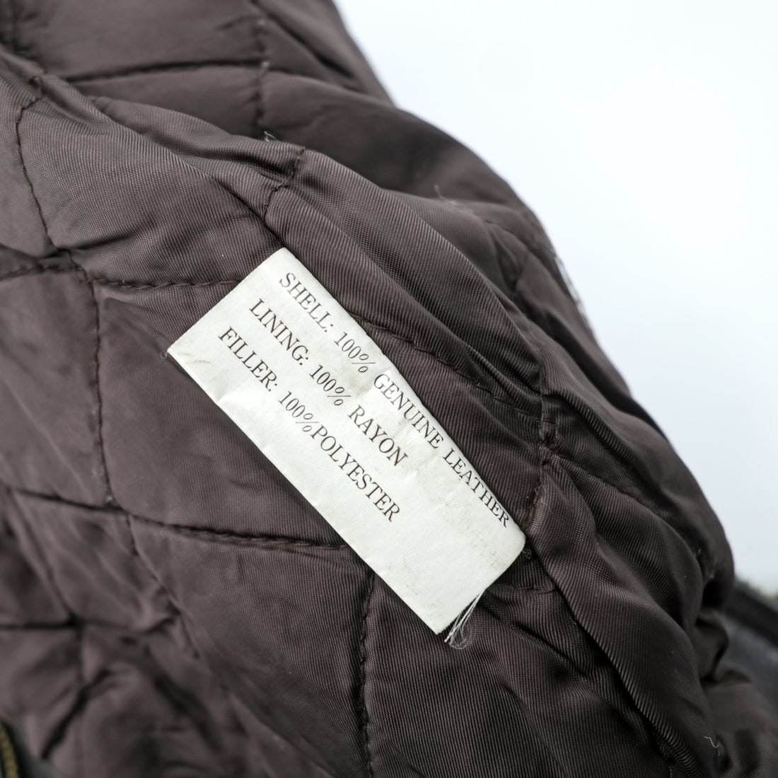 Vintage 90s TIME & TIDE Leather Flight Jacket G-1 Style Dark Brown Size 40 Bomber Fur Collar