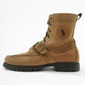 Polo Ralph Lauren Ranger Boots Moccasin Lace-up Boots 28cm Camel Leather Strap Lug Sole 812089030