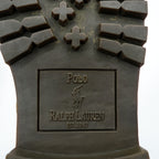 Polo Ralph Lauren Ranger Boots Moccasin Lace-up Boots 28cm Camel Leather Strap Lug Sole 812089030