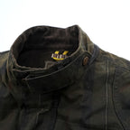 Timberland British Millerain Waxed Cotton Jacket Plaid L Hunting Field Coat Check