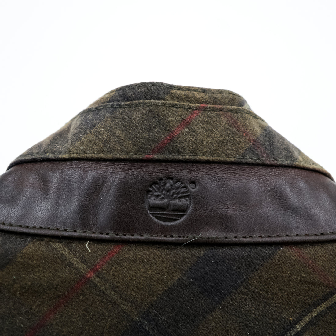 Timberland British Millerain Waxed Cotton Jacket Plaid L Hunting Field Coat Check