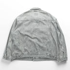 Levi's SilverTab Denim Jacket XL Gray Faded Black Trucker Jacket Loose Fit