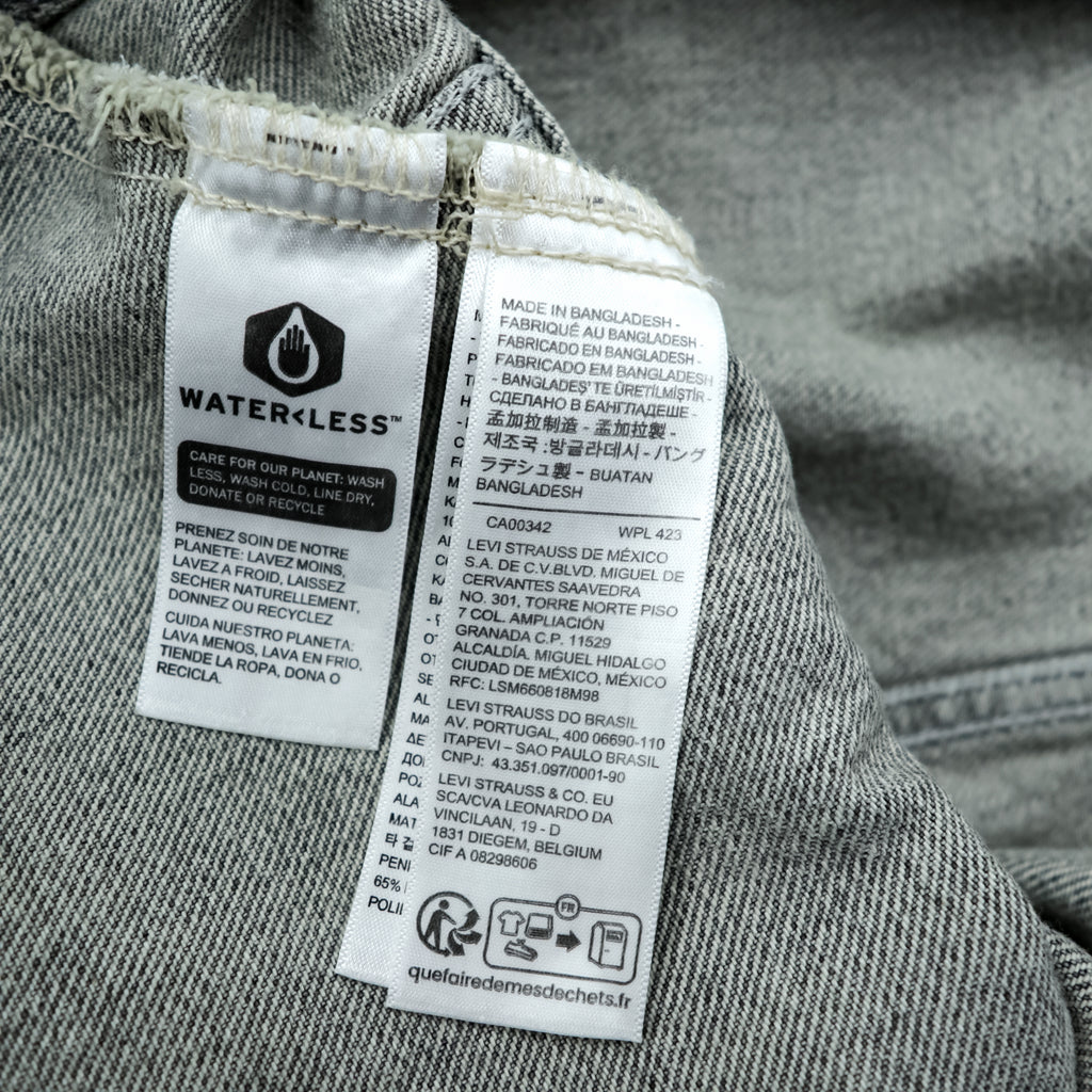 Levi's SilverTab Denim Jacket XL Gray Faded Black Trucker Jacket Loose Fit
