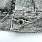 Levi's SilverTab Denim Jacket XL Gray Faded Black Trucker Jacket Loose Fit