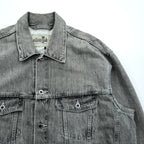 Levi's SilverTab Denim Jacket XL Gray Faded Black Trucker Jacket Loose Fit