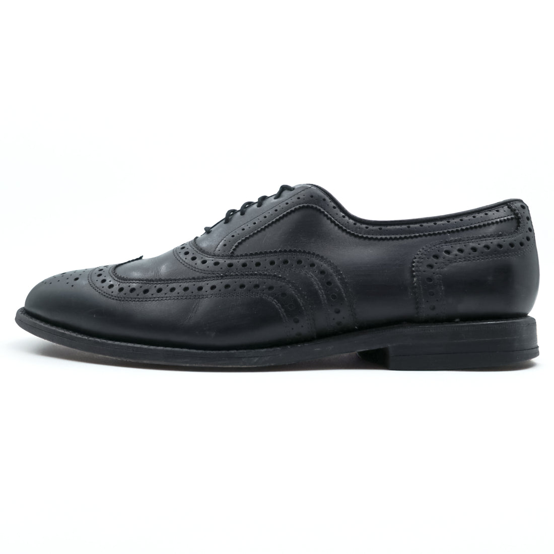 Allen Edmonds 80年代 USA製 ウィングチップ フルブローグ ドレスシューズ 27.5cm ブラック 7804