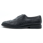 Vintage Allen Edmonds Fairhaven Wingtip Oxford Black Leather Shoes 9.5 D USA Made