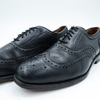 Vintage Allen Edmonds Fairhaven Wingtip Oxford Black Leather Shoes 9.5 D USA Made